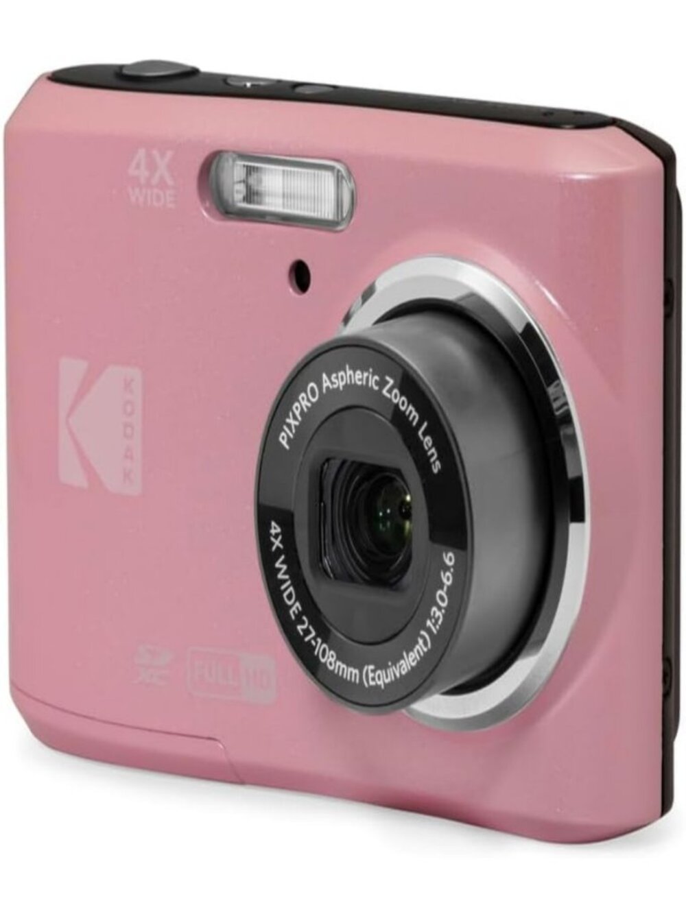Compact 16MP Digital Camera with 4X Zoom, Pink, Perfect for Travel & Everyday